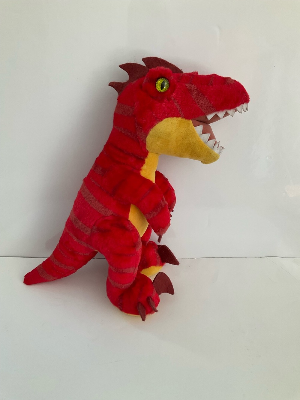 Build A Bear Velociraptor Red Yellow Dinosaur Plush